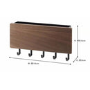 Bamboo Key Hanger Holder Wall Organizer Key Rack Hooks Coat Hanger by Axyaa