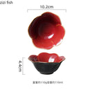 Axyaa Flame-Killed Ceramic Flower Shape 4" Bowl Set for Molecular Cuisine & Serving