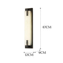 Axyaa Marble Brass LED Wall Lamp for Living Room Teahouse Hotel Bedroom