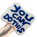 Axyaa Blue Microfiber Bath Mat: You Can Do This Cute Shower Rug