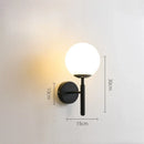 Axyaa Glass Ball LED Wall Lights: Modern Nordic Bedroom Lamp