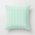 Axyaa Mint Green Geometric Animal Print Pillowcase for Home and Office Decor