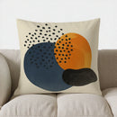 Axyaa Moon & Flower Pattern Throw Pillow Cover for Sofa, Bedroom, Car