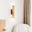 Axyaa Nordic Style Translucent Stone Wall Lamp for Creative Bedroom & Living Spaces