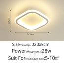 Axyaa Round LED Ceiling Lamp 25cm Creative Kitchen Light Square Home Indoor