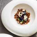 Axyaa Ceramic Insulation Plate for High-End Hotel Restaurant Cold Dish