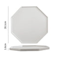 Axyaa Ceramic Dinner Plate Set of 4 Solid Color Tableware