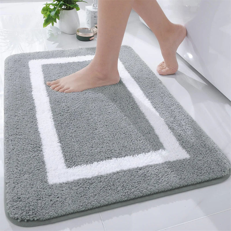 Axyaa Shaggy Soft Bath Rug 60x150 - Absorbent & Non-Slip Large Bathroom Mat
