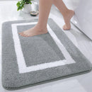 Axyaa Plush Bathroom Rugs Non Slip Absorbent Bath Mats, Machine Washable Carpet