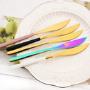 Axyaa Stainless Steel Dinnerware Set 16Pcs - Knife Fork Spoons Cutlery Kitchen Set