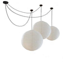 Axyaa Silk Pumpkin Chandelier for Dining Living Bedroom