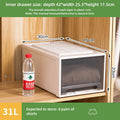 Axyaa Brown Drawer Storage Organizer Boxes for Clothes, Toys, and Shoes