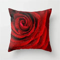 Rose Flowers Cushion Cover 45x45cm Nordic Style Home Decor Throw Pillow Axyaa