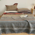 Axyaa Cotton Four-Layer Gauze Fringed Blanket Towel Quilt
