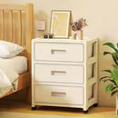 Axyaa Cream 3-6 Tier Rolling Storage Cabinet for LivingRoom/Bedroom/Study Organization