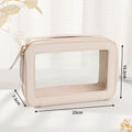 Axyaa Transparent Cosmetic Bag: Large Capacity Makeup Pouch & Toiletry Case
