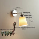 Axyaa Ceramic LED Wall Sconce Modern Style Pull Chain Switch