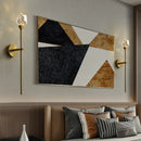 Axyaa All-Copper Crystal Wall Lamp: Modern Luxury Nordic Bedroom Light