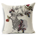 Axyaa Linen Cushion Cover 45x45cm - Stylish Decor for Sofa and Bed