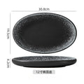 Axyaa Oval Ceramic Steamed Fish Dish - Large Size for Home and Restaurant