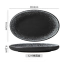 Axyaa Oval Ceramic Steamed Fish Dish - Large Size for Home and Restaurant