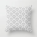 Axyaa Geometric Pillow Covers: Modern Grey Polyester Throw Pillow Cover