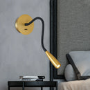 Axyaa LED Wall Lamp Spotlight with Flexible Hose for Bedroom Study and Reading