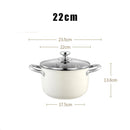 Axyaa 304 Stainless Steel Non-stick Soup Pot with Lid - Induction Cooker & Gas Stove Compatible