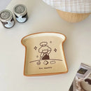 Axyaa Ceramic Toast Plate for Kids: Cute Cartoon Fruit Bowl for Fun Breakfast