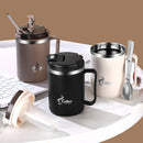 Axyaa Stainless Steel Insulated Coffee Mug with Strainer & Spoon