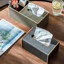 Axya Leather Tissue Box with Paper Drawer for Stylish Home & Hotel Decor