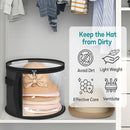 Axyaa Foldable Round Travel Storage Box for Clothes and Hats