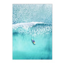 Axyaa Seaside Coconut Tree Canvas Painting: Nordic Beach Wall Art Print