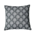 Axyaa White Linen Print Cushion Cover for Living Room and Bedroom