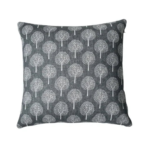 Axyaa White Linen Print Cushion Cover for Living Room and Bedroom