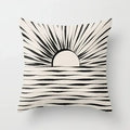 Axyaa Geometric Sunset Rainbow Pink Pillowcase