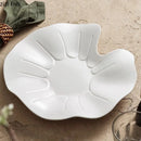 Axya Ceramic Lotus Leaf Plate: Restaurant Dessert Snack Salad Molecular Cooking Tableware