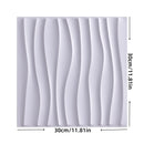Axyaa 3D PVC Wall Panels for Indoor & Outdoor Decor, Pack of 12, Black & White
