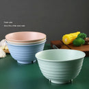 Axyaa 17cm Round Wheat Straw Noodle Bowl - Creative Kitchen Tableware