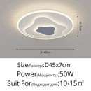 Axyaa Cloud LED Chandelier: Modern Iron Art Ceiling Lamp for Home Decor