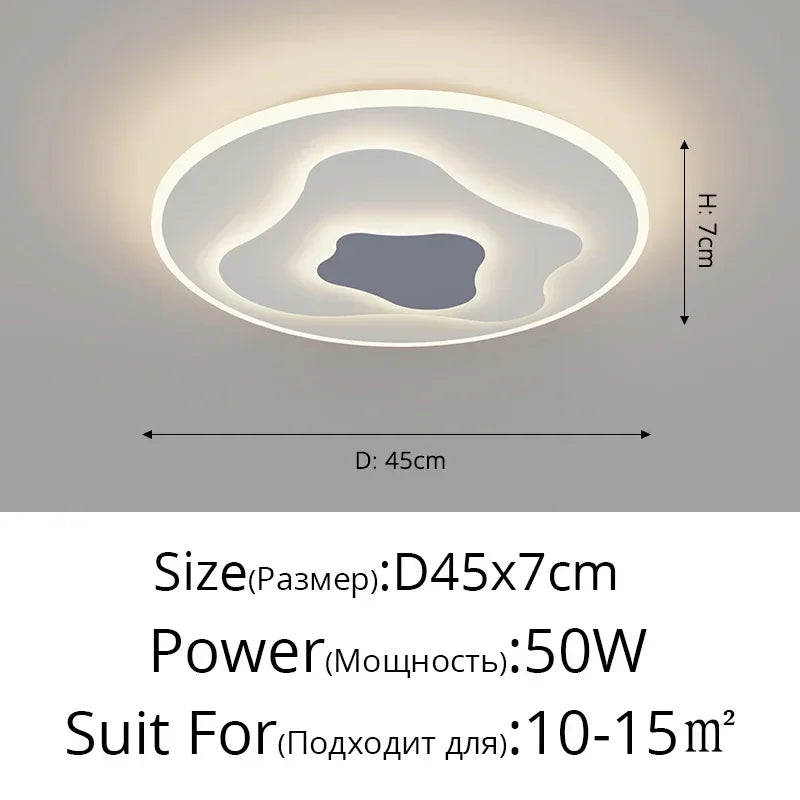 Axyaa Cloud LED Chandelier: Modern Iron Art Ceiling Lamp for Home Decor