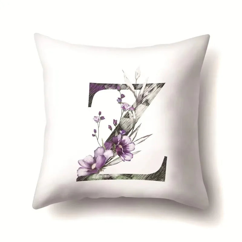 Axyaa Alphabet Cushion Cover - Kids Room Decor Throw Pillow Case