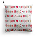 Axyaa Merry Christmas Santa Square Cushion Cover for Sofa and Home
