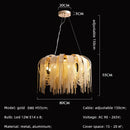 Axyaa Tassel Led Pendant Light Chrome Gold Lustre Indoor Lamp