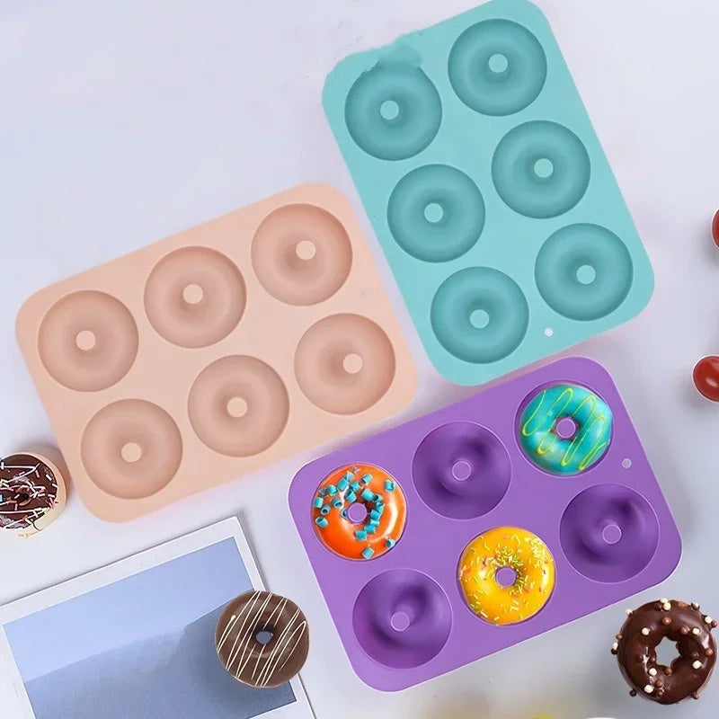 Silicone Donut Mold Cupcake Mould Baking Tool, Axyaa Bakeware Kitchen Accessories