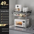 Axyaa Microwave Oven Shelf Rack Utensils Storage Organizer