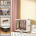 Axyaa 2-Door Foldable Wardrobe: Portable Closet, Large Capacity Storage Organizer