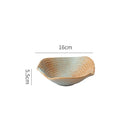 Axyaa Creative Ceramic Dinner Dessert Snack Sushi Steak Plates Vintage Specialty Tableware