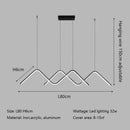 Axyaa Geometric LED Pendant Lights for Modern Dining Room & Kitchen Chandelier