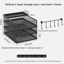 Axyaa Mesh Desktop Paper Tray Organizer - 4 Tier Letter Document Storage Rack